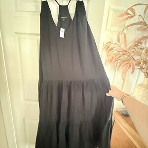 Banana Republic Black Halter Maxi Sundress